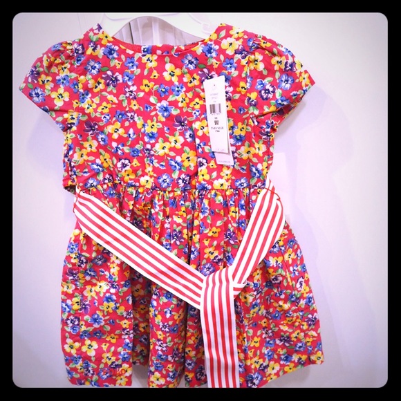 ralph lauren pink floral dress